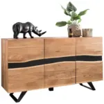 Möbelix Sideboard Akazie Sheeshamfarben B: 148 Cm