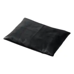 Bankauflage Lederkissen Schwarz B: 45 cm