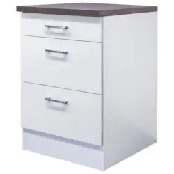 Schubkastenunterschrank Lucca Weiß B: 60 cm