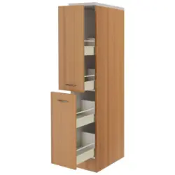 Apothekerschrank Nano B: 30 cm Buchefarben 2 Ausz&uuml;ge