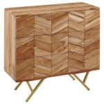 Möbelix Sideboard Akazie Braun B: 90 Cm