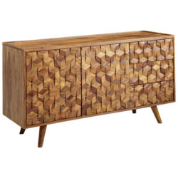 Sideboard 138 Cm Sheesham, Sheeshamfarben