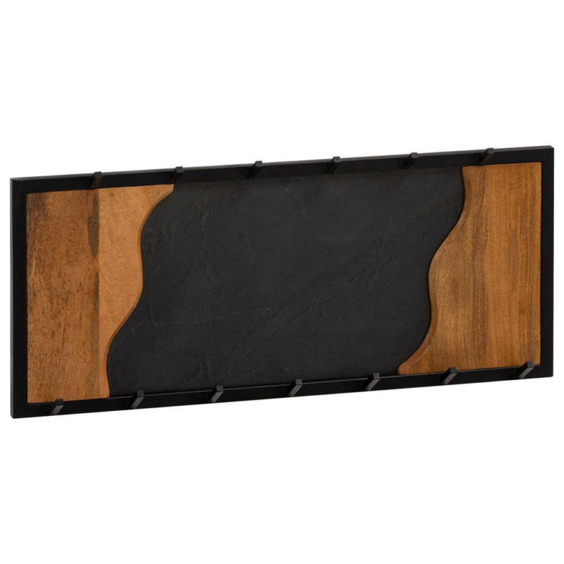 Wandgarderobe Mangoholz Braun/schwarz B: 80 Cm