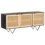 Möbelix Sideboard Schwarz/braun, B: 175 Cm