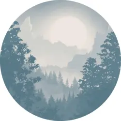 Fototapete 125 cm Bäume