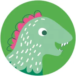 Fototapete 128 cm Dinosaurier