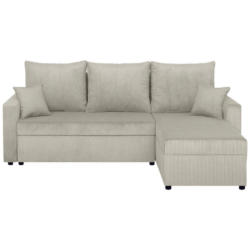 Ecksofa Star Cord Cremefarben