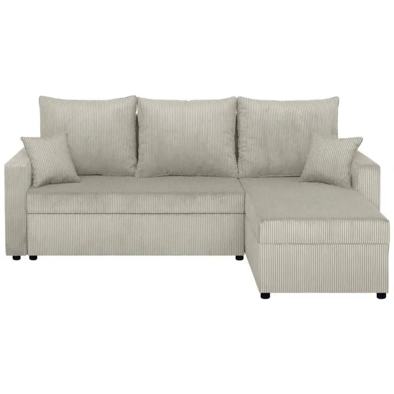 Ecksofa Star Cord Cremefarben