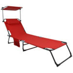 Möbelix Gartenliege Bindox L Rot B: 55 cm