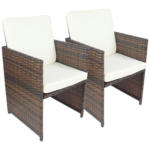 Möbelix Gartensessel-Set 2-Tlg. Raloso Metall/Kunststoff/Textil