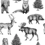 Möbelix Vliestapete 52/1000 cm Tier