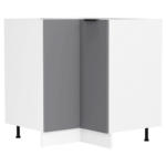 Möbelix Eckunterschrank Fasola Anthrazit/weiß B: 76 Cm
