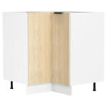 Möbelix Eckunterschrank Fasola Honigeiche/weiß B: 76 Cm
