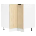 Möbelix Eckunterschrank Fasola Honigeiche/weiß B: 76 Cm
