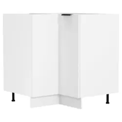 Eckunterschrank Fasola Wei&szlig; B: 76 Cm