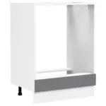 M&ouml;belix Herdumbauschrank Fasola Wei&szlig;/anthrazit B: 60 Cm