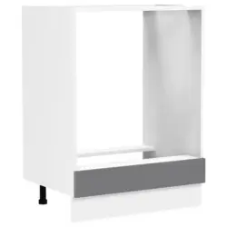 Herdumbauschrank Fasola Weiß/anthrazit B: 60 Cm