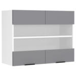 Möbelix Küchenoberschrank Fasola Anthrazit/weiß B: 80 Cm