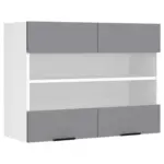 Möbelix Küchenoberschrank Fasola Anthrazit/weiß B: 80 Cm