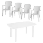 Möbelix Gartenmöbel Set 5-tlg. Aus Kunststoff