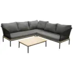 Möbelix Loungegarnitur 2-tlg Andorra Kunststoff/holzdekor M. Kissen