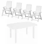 Möbelix Gartenmöbel Set 5-tlg. Aus Kunststoff