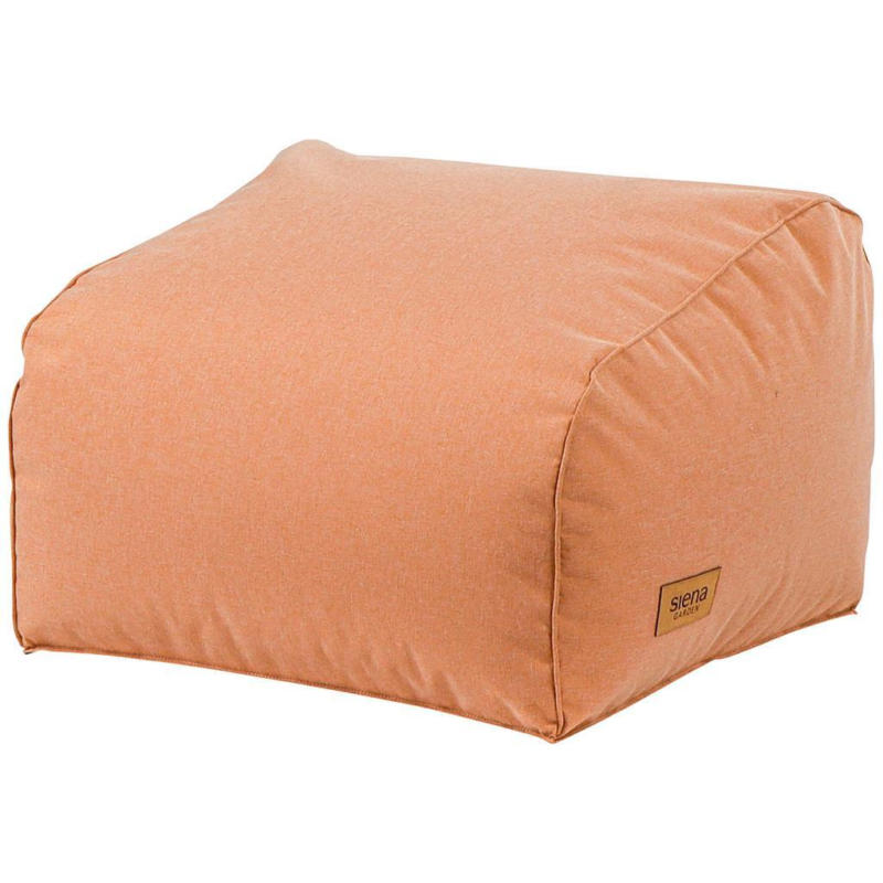 Gartenhocker Textil Orange Wetterfest
