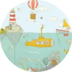 M&ouml;belix Fototapete 125 cm Kinder