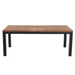 Möbelix Gartentisch Robinienholz /Metall L 220 cm
