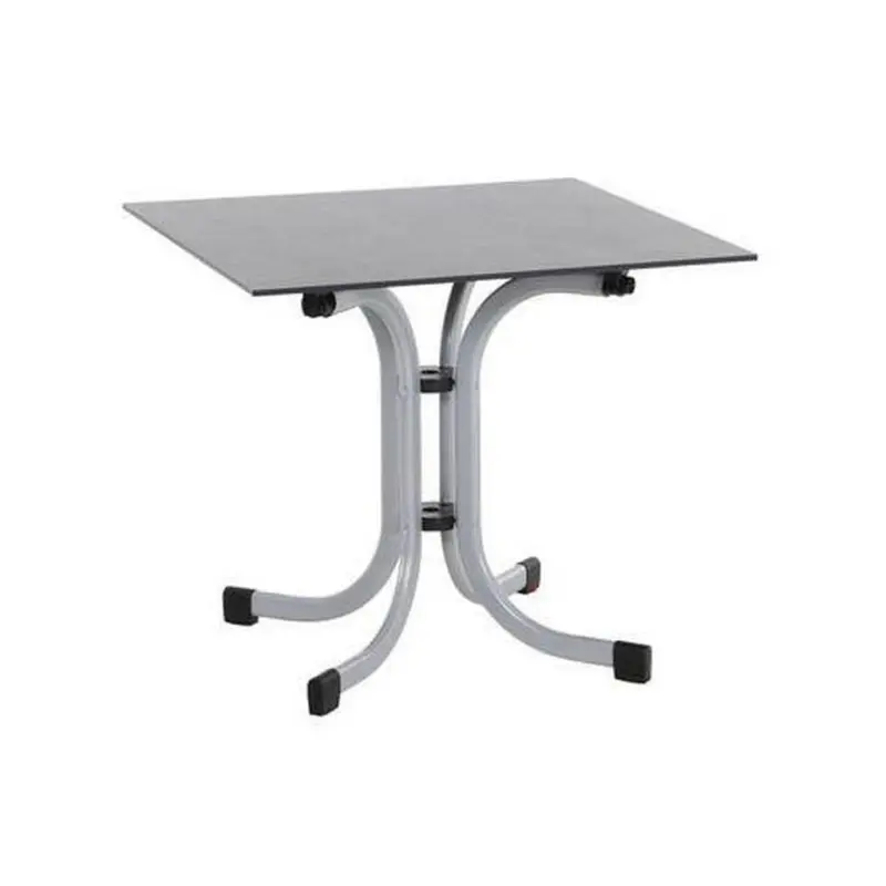 Gartentisch Klappbar Holz/metall/kunststoff L 80 Cm