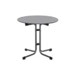 Möbelix Gartentisch Klappbar Metall/Holzwerkstoff ⌀ 80 cm