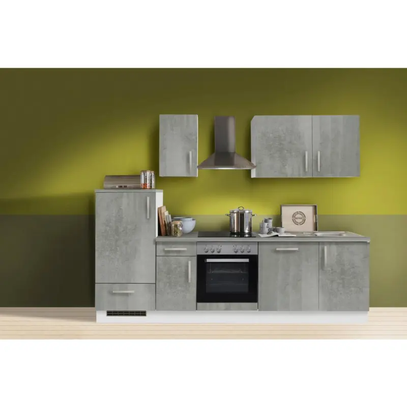 Einbauküche Küchenblock Möbelix White-Premium