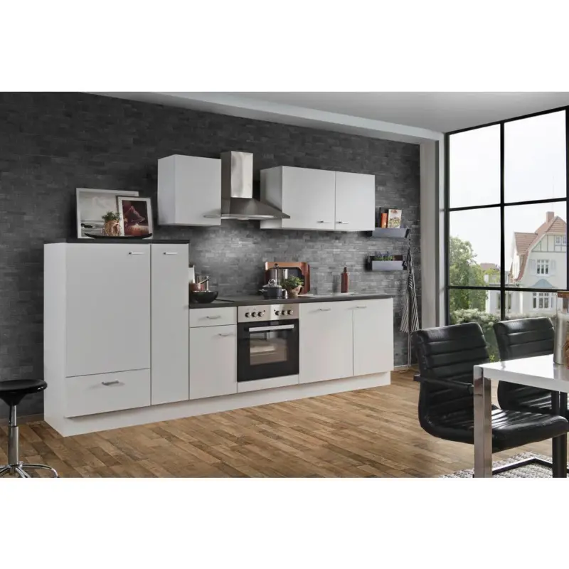 Einbauküche Küchenblock Möbelix White-Classic