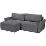 Möbelix Ecksofa mit Bettfunktion Sonos Cordstoff Anthrazit