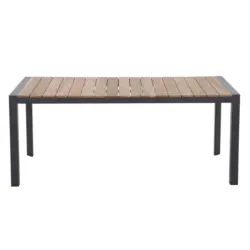 Gartentisch Teakholz /Metall L 180 cm