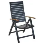 M&ouml;belix Klappsessel Klappbar Astros Akazie/Metall