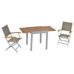 Möbelix Balkonmöbel Set Naxos Akazienholz/metall