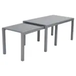 M&ouml;belix Gartentisch Ausziehbar Flex Metall L 160 cm