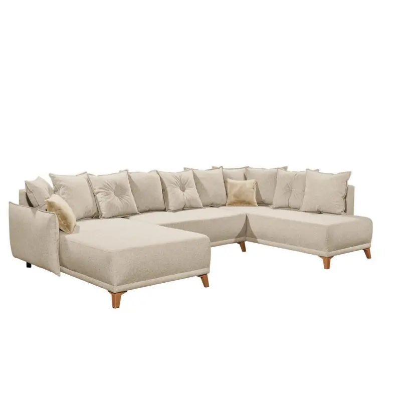 Wohnlandschaft Pamplona Mit Schlaffunktion Beige