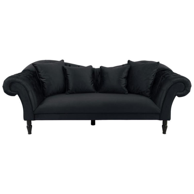 3-Sitzer-Sofa Cupido Anthrazit Samt