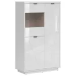 Möbelix Vitrine Forn Glass-Door Cabinet