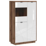 Möbelix Vitrine Forn Glass-Door Cabinet