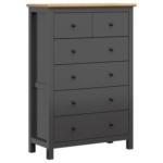 Möbelix Kommode 101 cm Hesen Chest Of Drawers, Graphitfarben