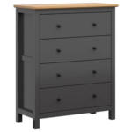 Möbelix Kommode 101 cm Hesen Chest Of Drawers, Graphitfarben