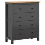 M&ouml;belix Kommode 101 Cm Hesen Chest Of Drawers, Graphitfarben