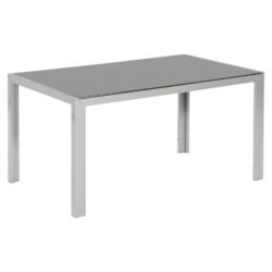 Gartentisch Aluminium/Glas L 150 cm