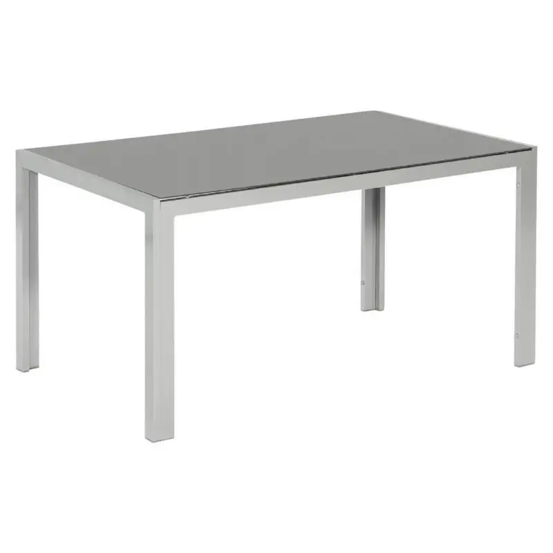 Gartentisch Aluminium/glas L 150 Cm