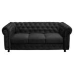 Möbelix Chesterfield-Sofa Cardiff Anthrazit B: 205 cm