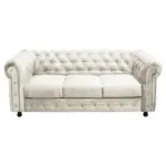 Möbelix Chesterfield-Sofa Cardiff Creme B: 205 cm
