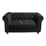 Möbelix Chesterfield-Sofa Cardiff Anthrazit B: 168 cm